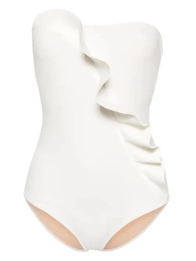 Evarae White Strapless Swimsuit