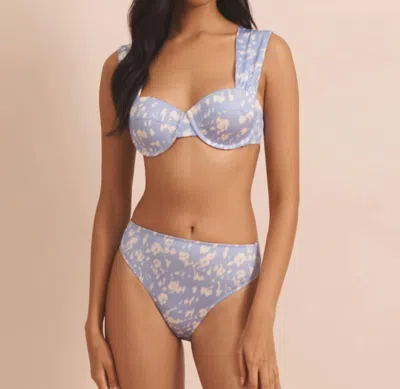 Evarae Women's Audrey Bikini Top In Vista Fleur In Blue