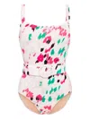 Evarae Cassandra Abstract-print Swimsuit In Multi