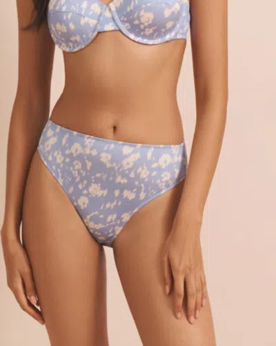 Evarae Women's Iza Bikini Bottom In Vista Fleur In Gray