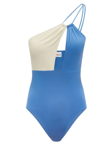 Evarae Women's Rizo Onepiece Swimsuit In Marine Blue /creme In Multi
