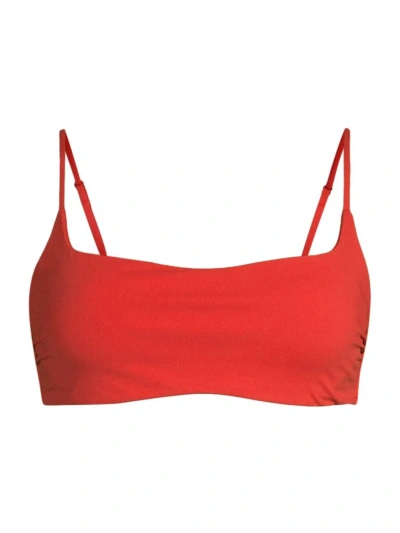 Evarae Women's Summer Reverie Regan Bikini Top In Flame Scarlet