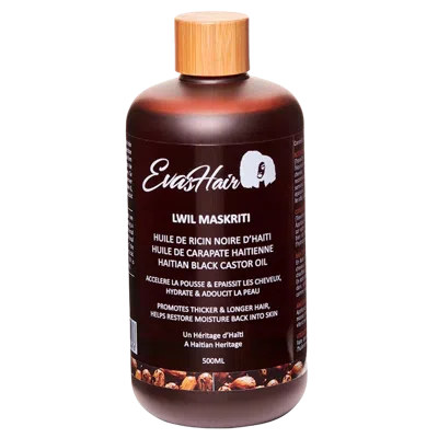 Evashair Haitian Black Castor Oil - 16.9 oz