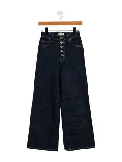 Pre-owned Eve Denim High-rise Wide Leg Jeans In Blue