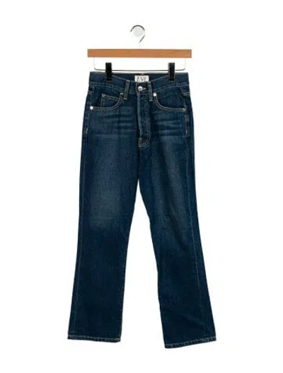Pre-owned Eve Denim Mid-rise Straight Leg Jeans In Blue
