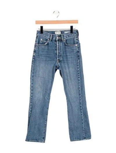 Pre-owned Eve Denim Mid-rise Straight Leg Jeans In Blue