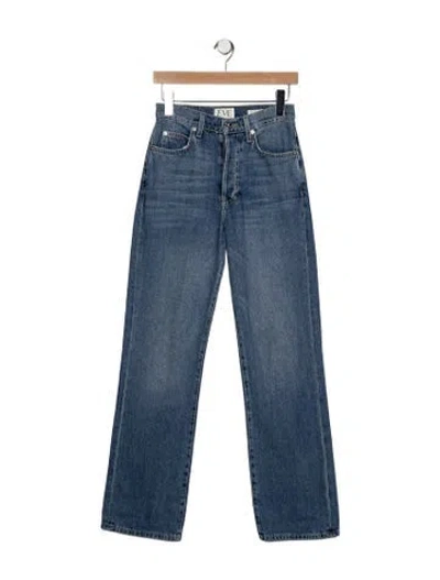 Pre-owned Eve Denim The Juliette Straight Leg Jeans In Blue