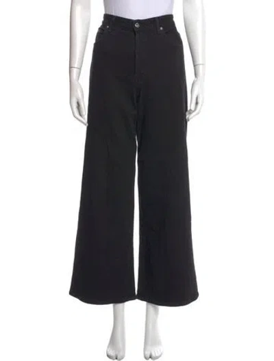 Pre-owned Eve Denim Wide Leg Pants In Black