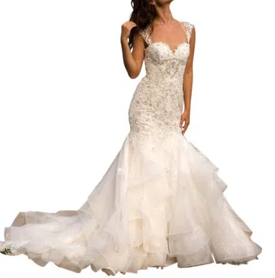 Eve Of Milady Mermaid Wedding Dress In Ivory In Multi