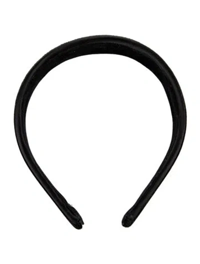 Pre-owned Eve Reid Velvet Headband In Black