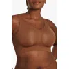 Evelyn & Bobbie Women's Neutrals Structured Scoop Bra In Clay In Clay