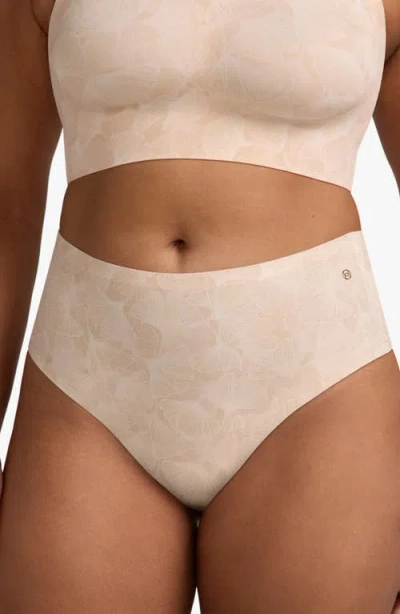 Evelyn & Bobbie High Waist Thong In Brown