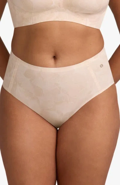 Evelyn & Bobbie High Waisted Retro Bikini In Neutral