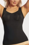 Evelyn & Bobbie Women's Structured Scoop Bra Tank In Black In Black