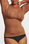 Evelyn & Bobbie Women's Neutrals Structured Scoop Bra Tank In Clay In Clay