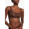 Evelyn & Bobbie The Bobbie Scoop Bra In Brown