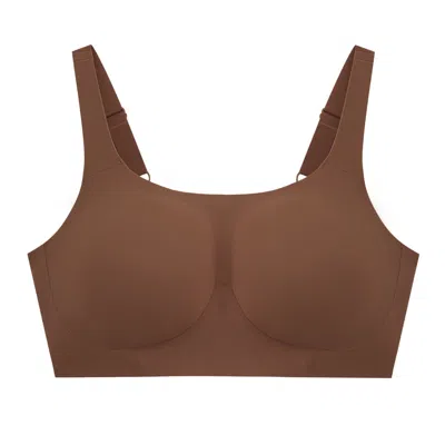 Evelyn & Bobbie Women's Neutrals Structured Scoop Bra In Clay