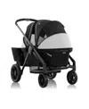 Evenflo Pivot Xplore Dreamz All-terrain Stroller Wagon With Bassinett Insert In Black