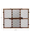 Evenflo Position Lock Adjustable Wood Baby Gate In Tan