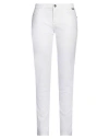 Event Line Woman Pants White Size 29 Cotton, Elastane In White