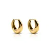 Ever Jewellery Women's Gold Empire Hoop Earrings In Gold