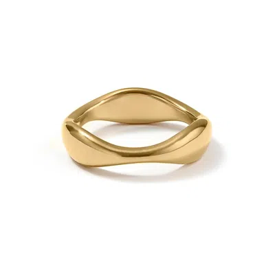 Ever Jewellery Women's Gold Point Break Ring