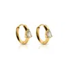 Ever Jewellery Women's Gold Rush Hour Huggie Earrings In Gold