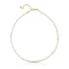 Ever Jewellery Women's Gold / White City Lights Pearl Beaded Necklace In Multi