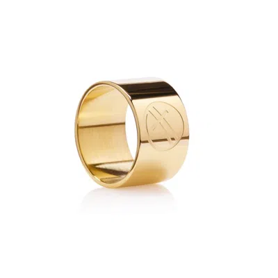 Ever Jewellery Women's Grandstand Gold Band Ring