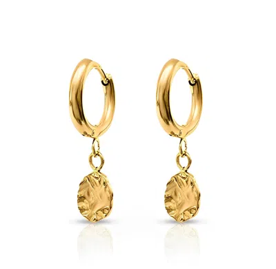 Ever Jewellery Women's Harmony Gold Huggie Earrings
