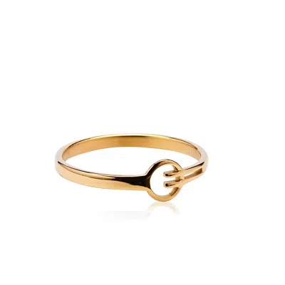 Ever Jewellery Women's Jump Stop Gold Ring