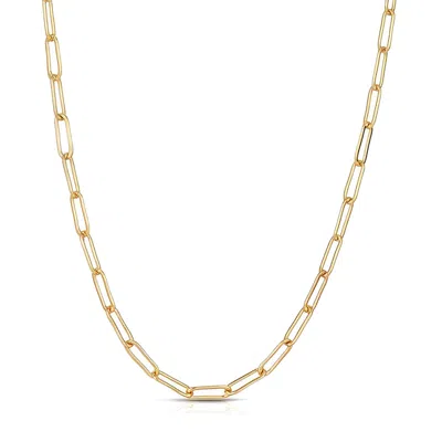 Ever Jewellery Women's Laneway Chain Gold Necklace
