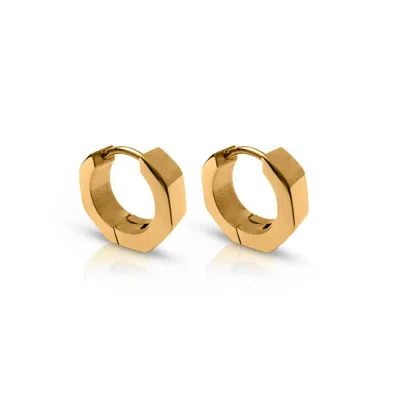Ever Jewellery Women's Momentum Gold Huggie Earrings