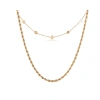 Ever Jewellery Women's Perform Gold Necklace & Game Day Gold Necklace Bundle Set In Gold