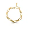 Ever Jewellery Women's Signal Gold Chain Bracelet In Gold