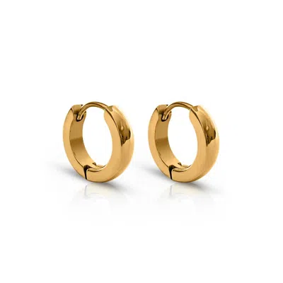 Ever Jewellery Women's Trackside Gold Huggie Earrings