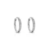 Ever Jewellery Women's Transition Sleeper Silver Huggie Earrings In Silver