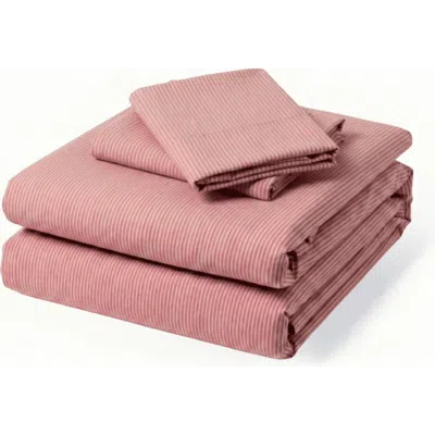 Ever Lasting Thin Striped Duvet Cover In Pink