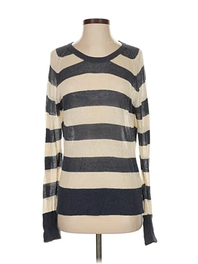 Pre-owned Ever Long Sleeve Top Gray Boatneck Tops