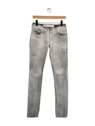 Pre-owned Ever Mid-rise Skinny Leg Jeans In Gray
