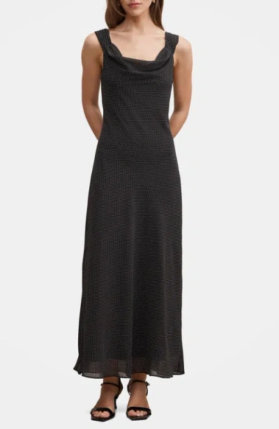 Ever New Elaria Shirred Strap Sleeveless Maxi Dress In Black