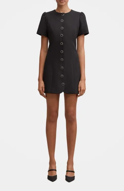 Ever New Elinda Button-up Minidress In Black