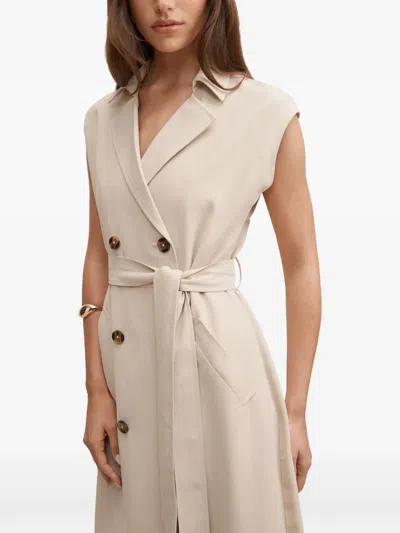 Ever New Elsa Sleeveless Midi Trench Dress In Neutral