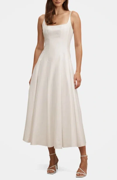 Ever New Emery Panel Midi Sundress In White