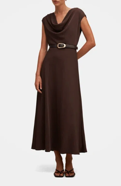 Ever New Estelle Belted Cowl Neck Maxi Dress In Black