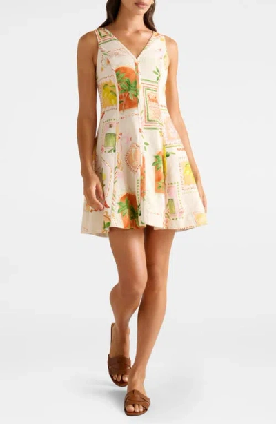 Ever New Fran Fit & Flare Minidress In Multi