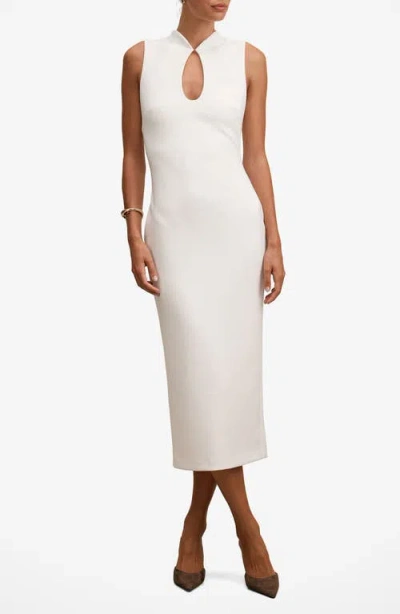 Ever New Frankie Cutout Sleeveless Body-con Maxi Dress In White