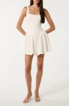 Ever New Heidi Bubble Hem Minidress In Star White