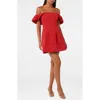 Ever New Jacquie Off The Shoulder Minidress In Animal Print