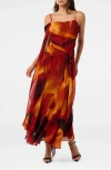 Ever New Leyla Abstract Print Maxi Dress In Myka Abstract